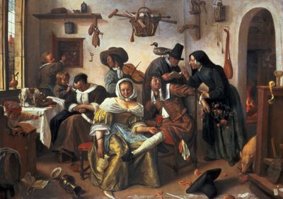 "Attention au luxe", c.1663 - Jan Havicksz. Steen