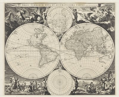 Carte du monde - Jan de Visscher