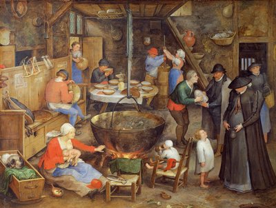 La visite à la ferme - Jan the Elder Brueghel