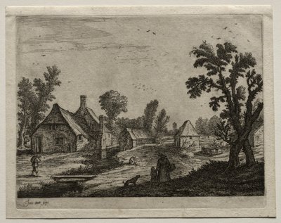 La planche sur le ruisseau - Jan van Goyen