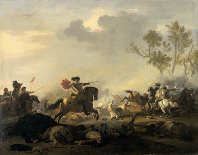 Attaque de cavalerie - Jan van Huchtenburg