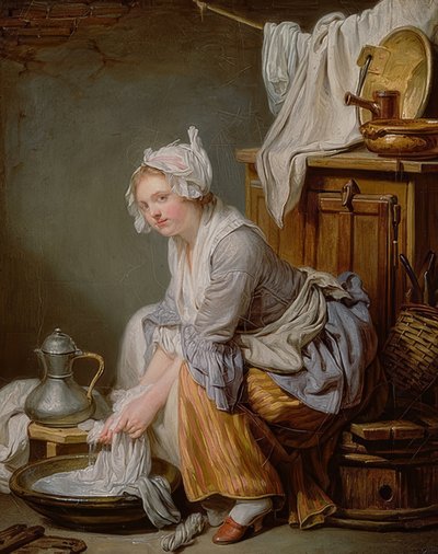 La Blanchisseuse - Jean Baptiste Greuze