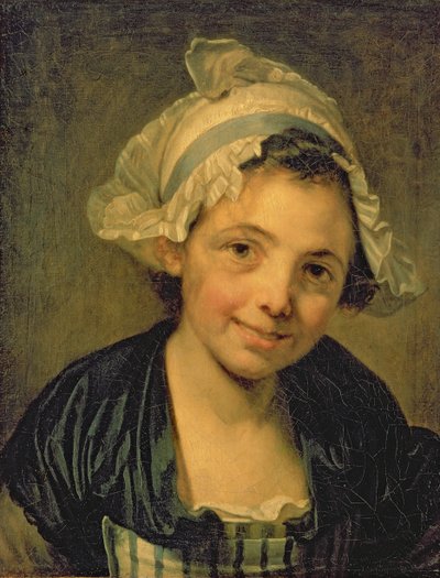 Fille avec un bonnet - Jean Baptiste Greuze