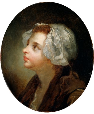 Tête de fille, 18ème siècle - Jean Baptiste Greuze