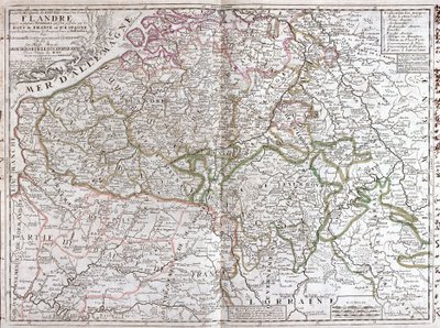 Carte de la Belgique (Gravure) - Jean Baptiste Nolin