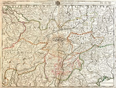 Carte de la province du Tyrol (Allemagne) (Gravure) - Jean Baptiste Nolin