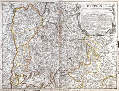 Carte du Dauphiné (France) (Gravure) - Jean Baptiste Nolin