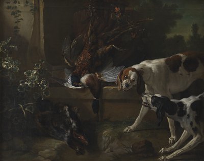 Chiens avec gibier et volaille - Jean Baptiste Oudry