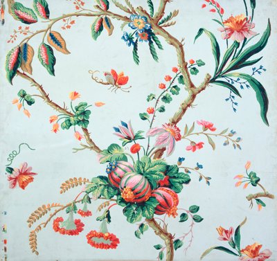 Motif floral pour papier peint - Jean Baptiste Réveillon