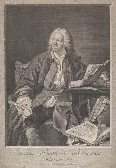 Jean-Baptiste Rousseau - Jean Daullé, after Jacques Andre Joseph Camelot Aved