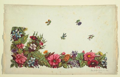 Motif floral pour textile imprimé - Jean Dubois