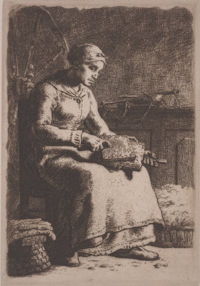 Le cardeur de laine, vers 1856 - Jean Francois Millet