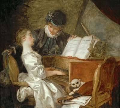 La leçon de musique - Jean Honore Fragonard