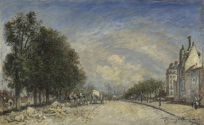 Boulevard de Port-Royal, Paris. 1877 - Johan Barthold Jongkind