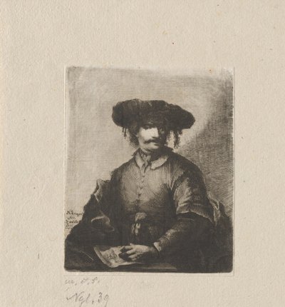 Autoportrait - Johann Andreas Benjamin Nothnagel, in the manner of Rembrandt van Rijn