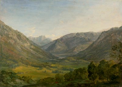 Vallée de montagne (Région de Ruhpolding) - Johann Georg von Dillis