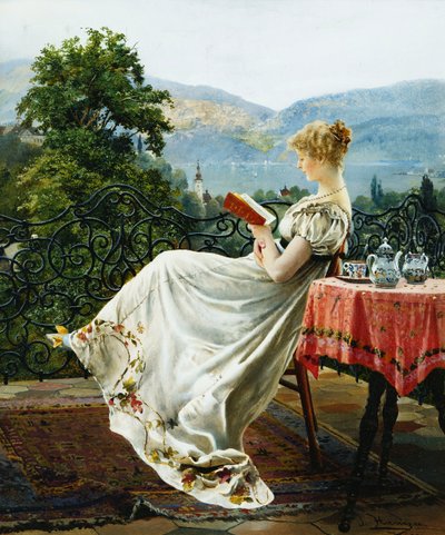 Sur la terrasse - Johann Hamza