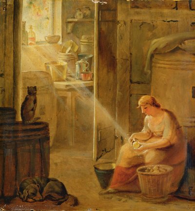 Intérieur (La Pomme de terre) - Johann Heinrich Wilhelm Tischbein