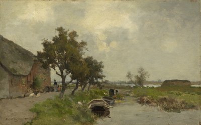 Lavage des vêtements, vers 1850-80 - Johannes Hendrik Weissenbruch