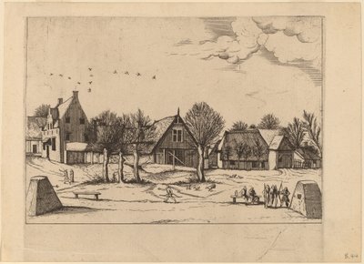 Village de campagne - Johannes van Doetechum, the Elder and Lucas