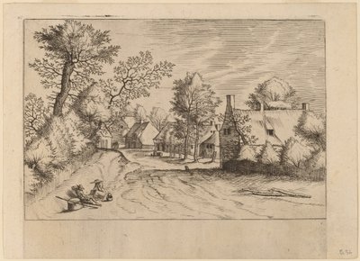 Route de village - Johannes van Doetechum, the Elder and Lucas