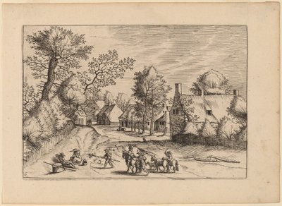 Route de village - Johannes van Doetechum, the Elder and Lucas