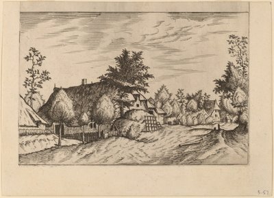 Rue du village - Johannes van Doetechum, the Elder and Lucas