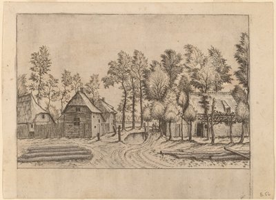 Rue de village - Johannes van Doetechum, the Elder and Lucas