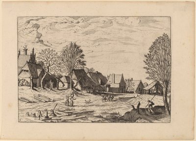 Rue de village - Johannes van Doetechum, the Elder and Lucas