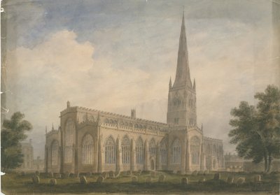 Nottinghamshire - Église de Newark, 1809 - John Buckler