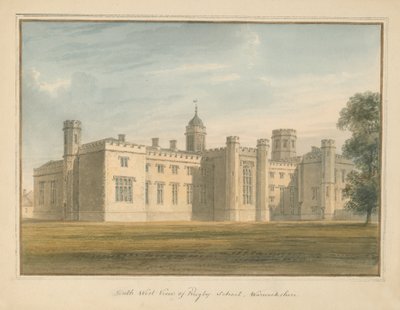 Warwickshire - École de Rugby, 1815 - John Buckler