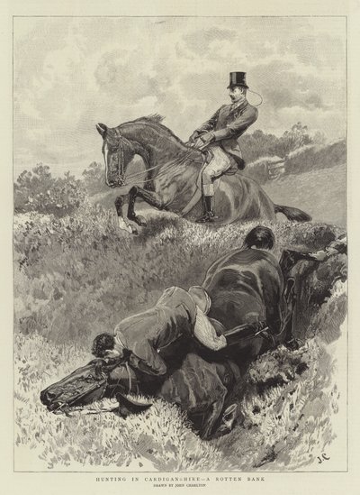 Chasse à Cardiganshire, une berge pourrie - John Charlton