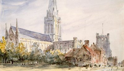 Cathédrale de Chichester, Sussex, vers 1796-1837 - John Constable