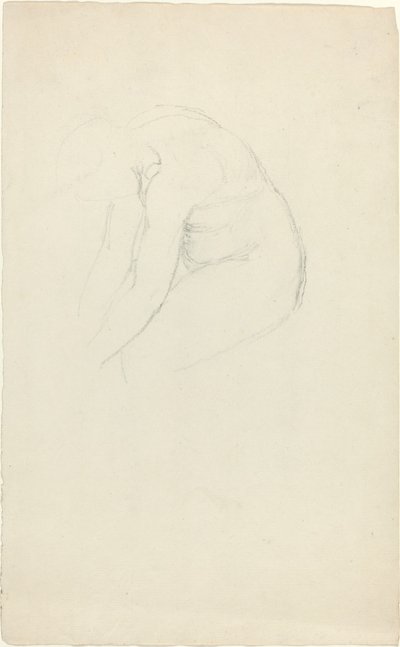 Figure assise se penchant en avant - John Flaxman