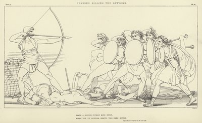 Ulysse tuant les prétendants - John Flaxman