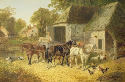 Chevaux attelés - John Frederick Herring Junior