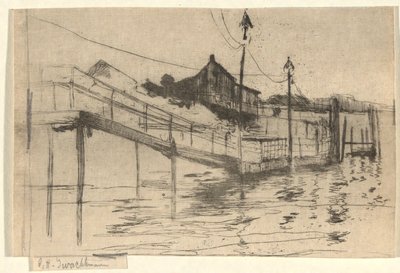 Scène de quai - John Henry Twachtman