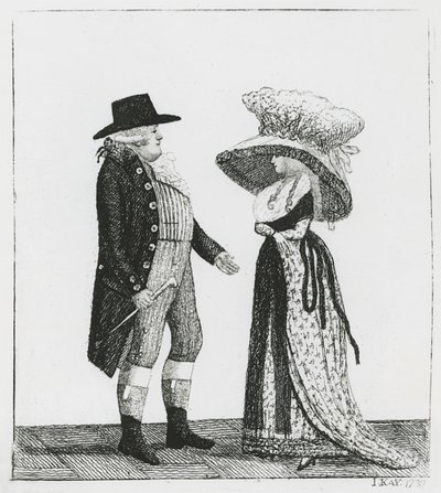 Capitaine Dalrymple et Penelope Macdonald, 1787 - John Kay