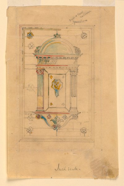 Conception pour une niche murale - John La Farge