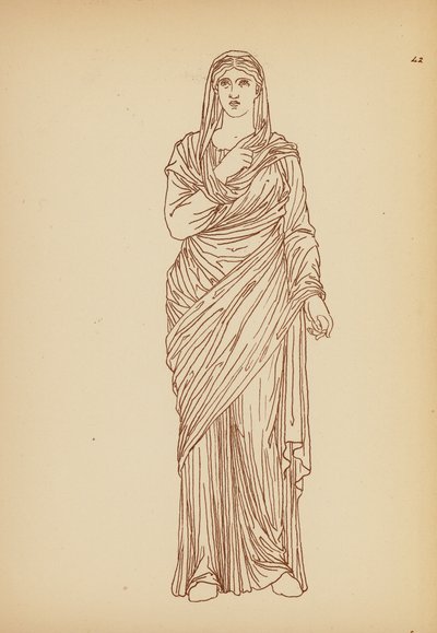 Costume féminin grec ancien - John Moyr Smith