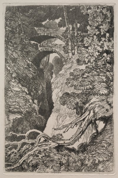 Liber Studiorum : Pont du Diable, Cardiganshire - John Sell Cotman