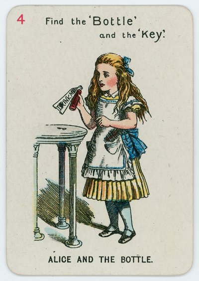 Alice et la bouteille - John Tenniel