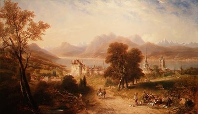 Lac de Lucerne - John Wilson Carmichael