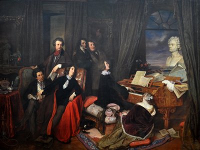 Franz Liszt fantaisant au piano, 1840 - Josef Danhauser