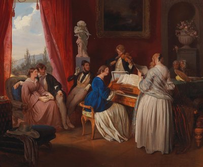 Le Concert de famille - Josef Danhauser