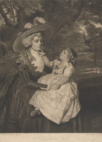 Une dame et un enfant - Joseph Grozer