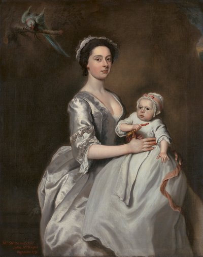 Mme Sharpe et son enfant - Joseph Highmore