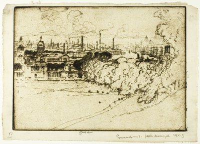 Parc de Greenwich, n° 1 - Joseph Pennell