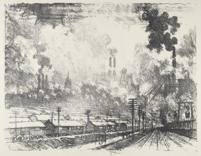 La Mine de charbon, 1916 - Joseph Pennell