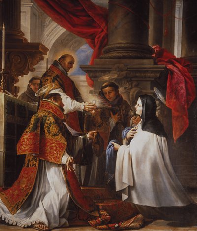 La communion de Sainte Thérèse - Juan Martín Cabezalero